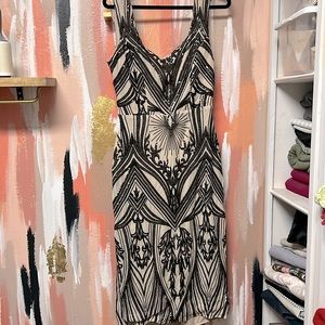 Black sequin cocktail dress size 1X